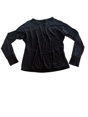 Lululemon Long Sleeve Black Crew Neck Top